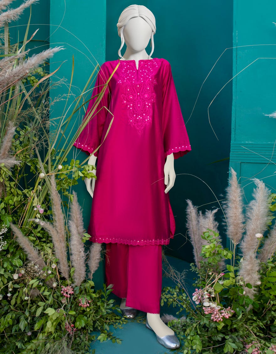 PINK COTTON 2PC STITCHED | JJPW-W-JW2-22-2021 FB