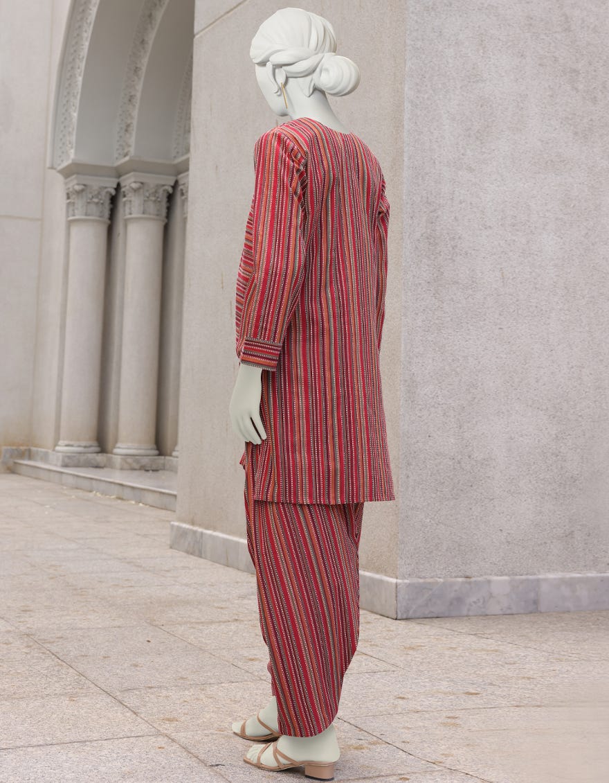 MULTICOLOR JACQUARD 2PC UNSTITCHED | JJLS-W-JW2-22-2029 FB