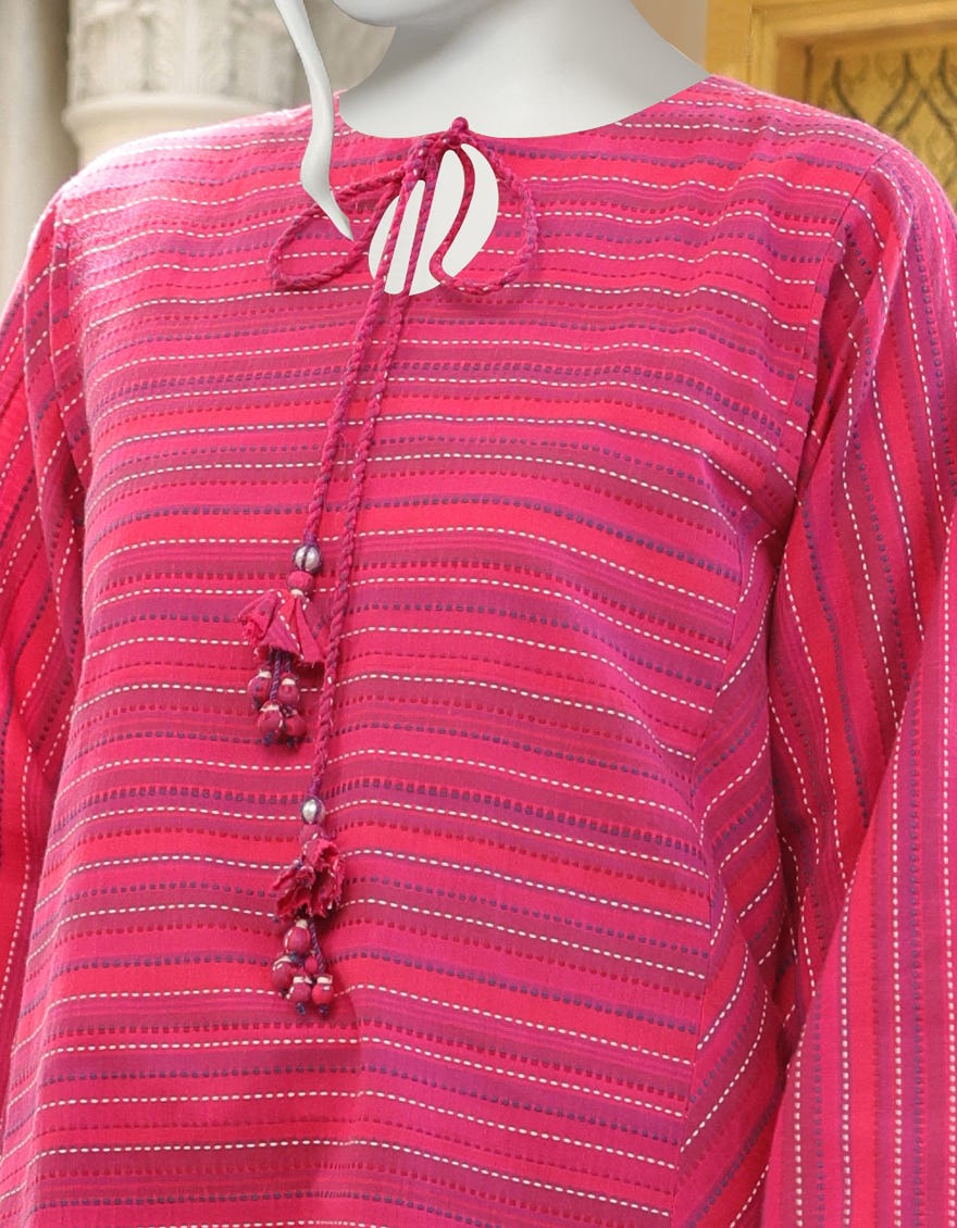 PINK JACQUARD 2PC UNSTITCHED | JJLS-W-JW2-22-2030 FB