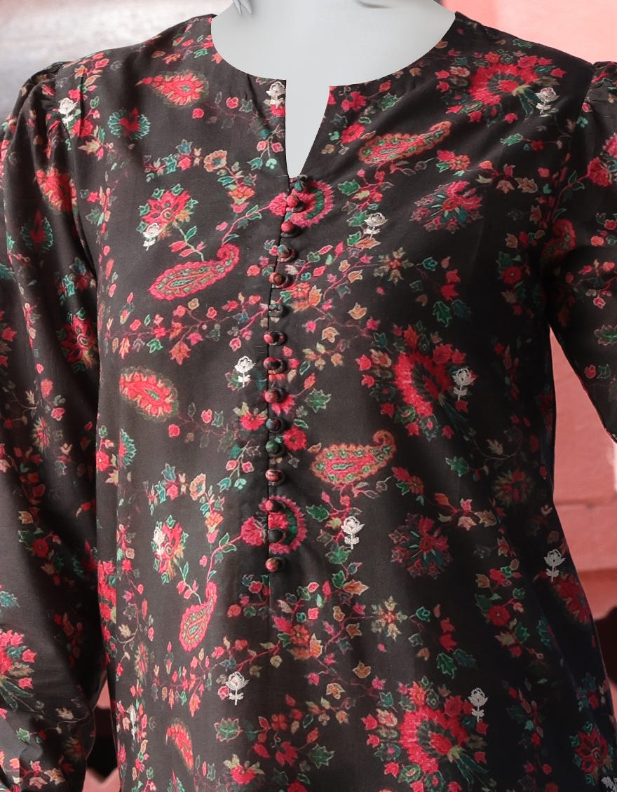 BLACK CAMBRIC 2PC UNSTITCHED | JJLS-W-JW2-22-2036 FB