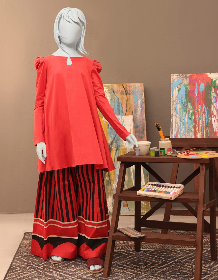 RUST CAMBRIC TEENS 2PC | JYGK-W-JWT-22-3208 FB