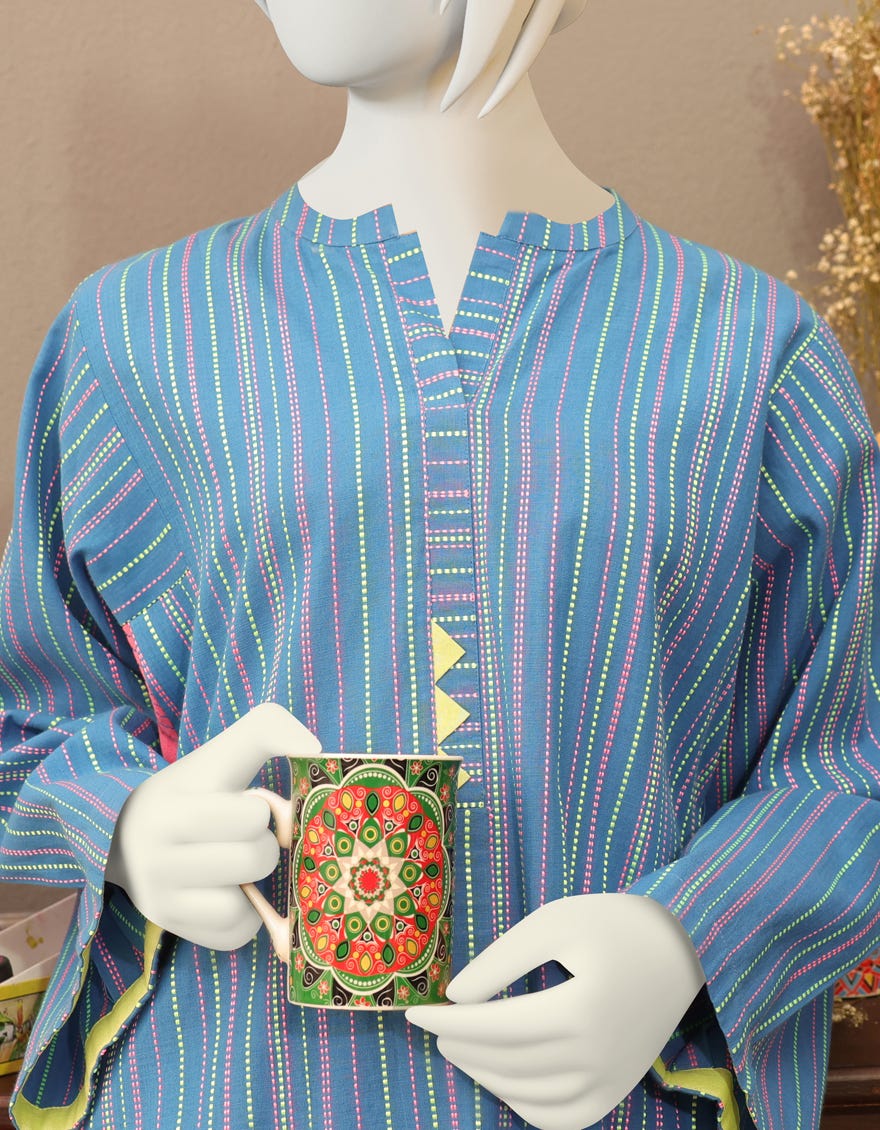 BLUE TEXTURED TEENS 2PC | JYGK-W-JWT-22-3211