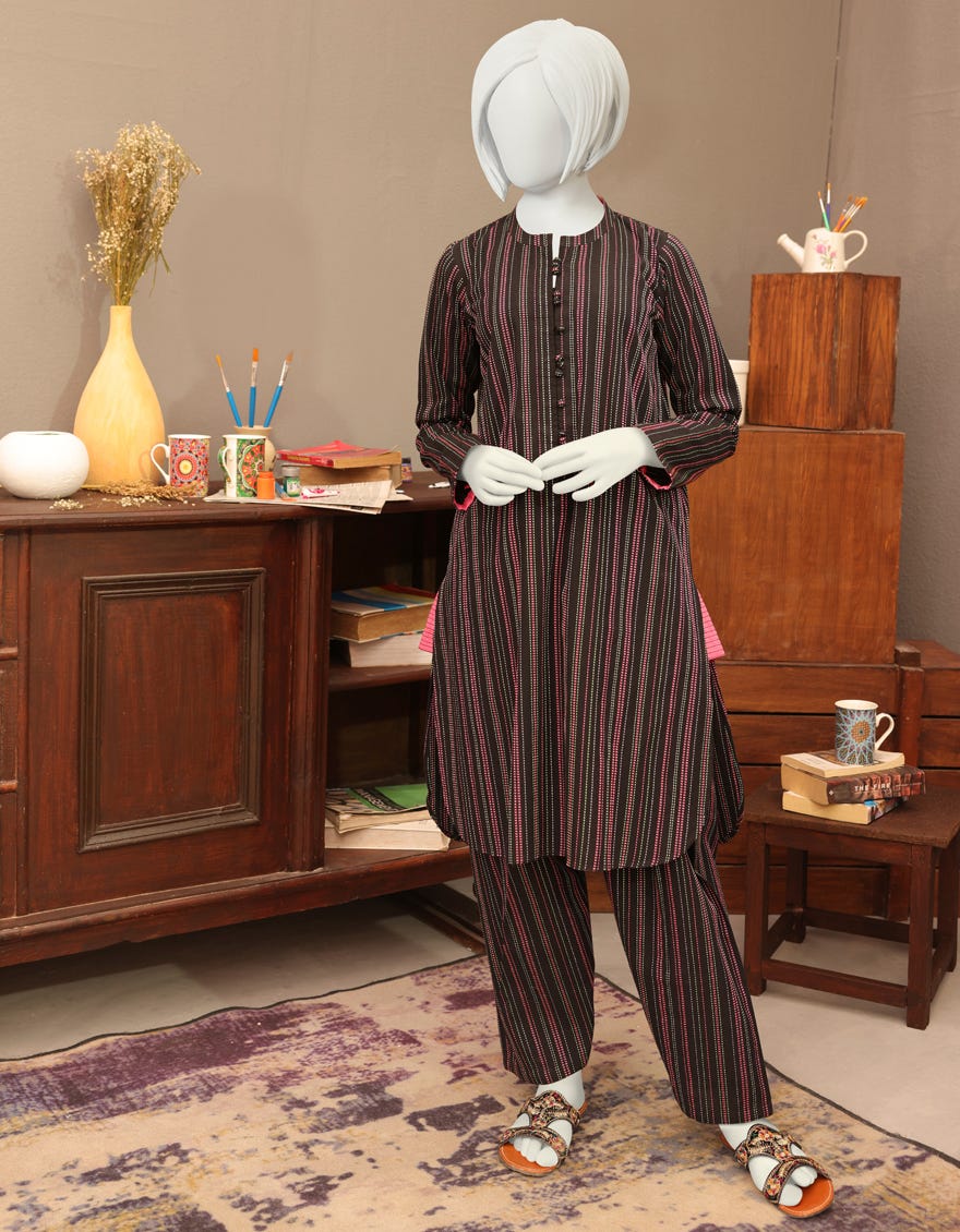 BLACK TEXTURED TEENS 2PC | JYGK-W-JWT-22-3212 FB