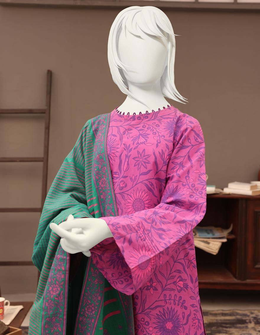 PURPLE CAMBRIC TEENS 3PC | JGK-YGK-JWT-W-22-3505