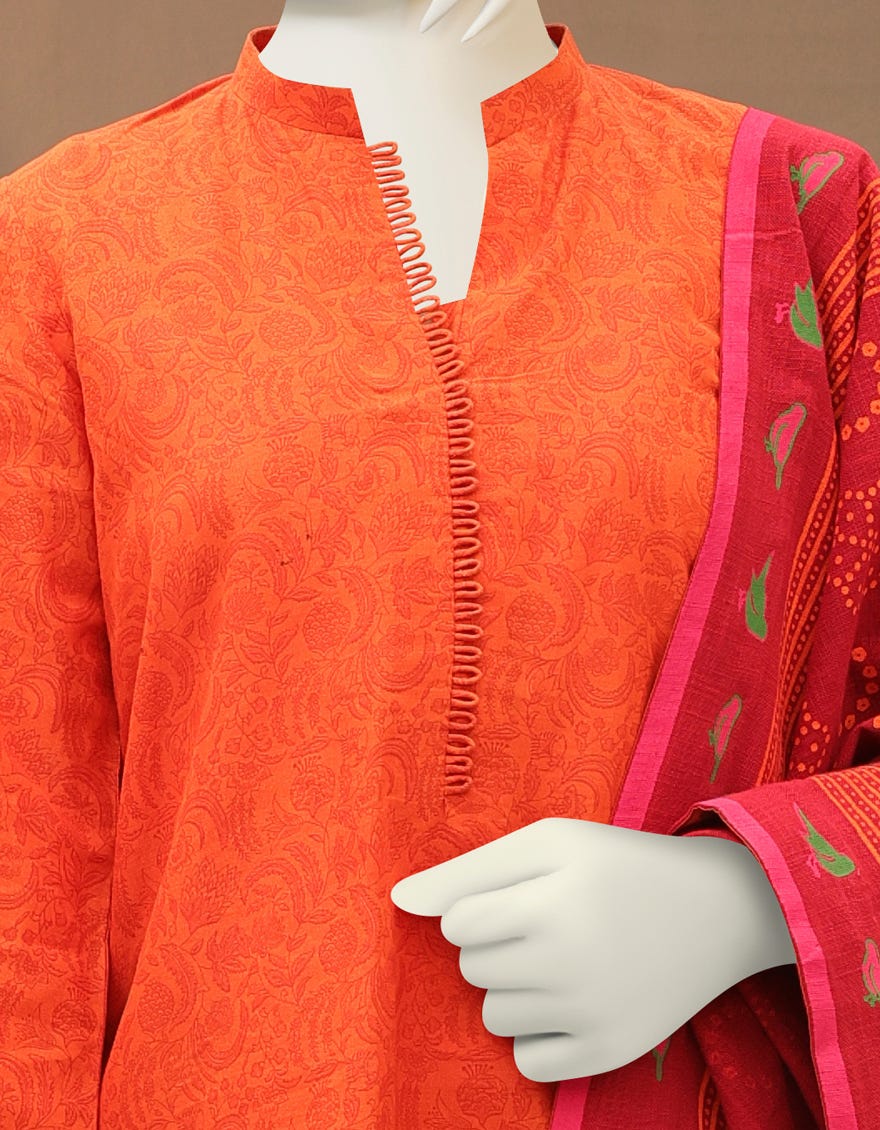 ORANGE CAMBRIC TEENS 3PC | JGK-YGK-JWT-W-22-3507