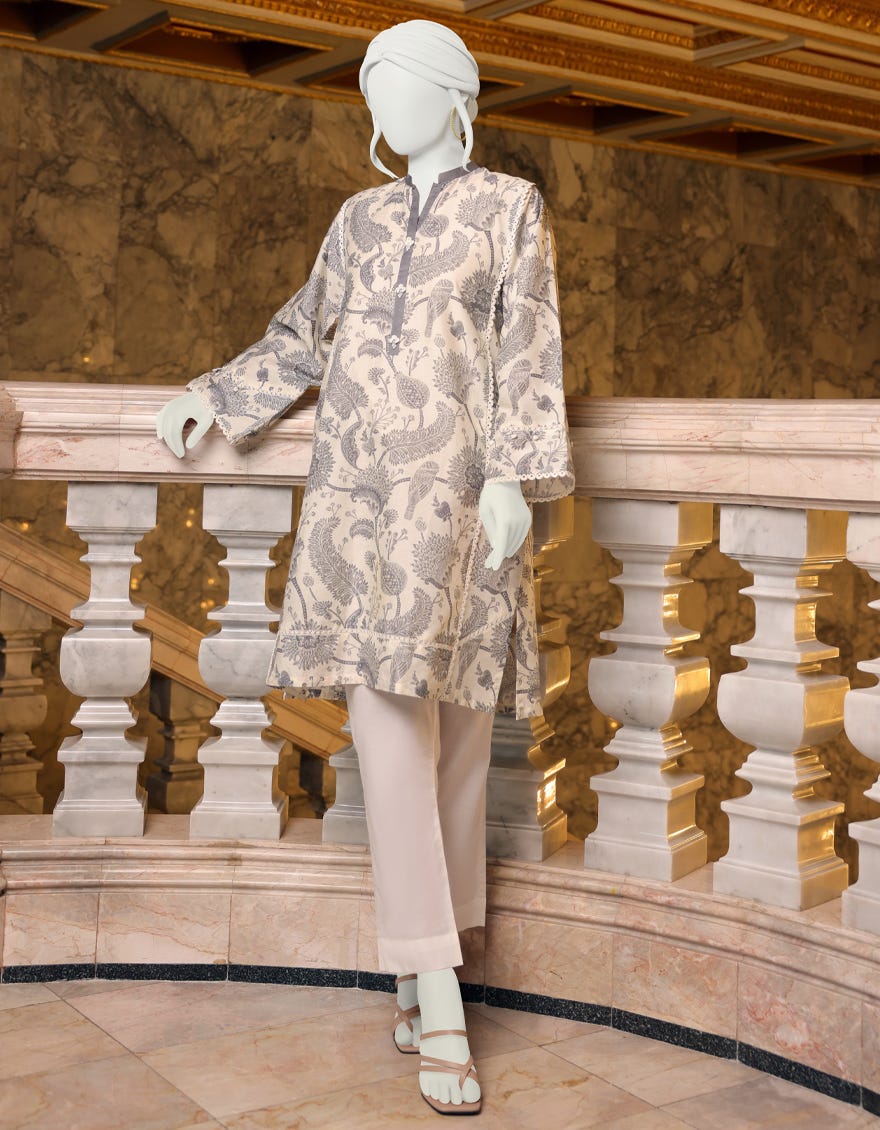 CREAM-GREY CAMBRIC 1PC UNSTITCHED | JJLS-W-JW1-22-501 FB