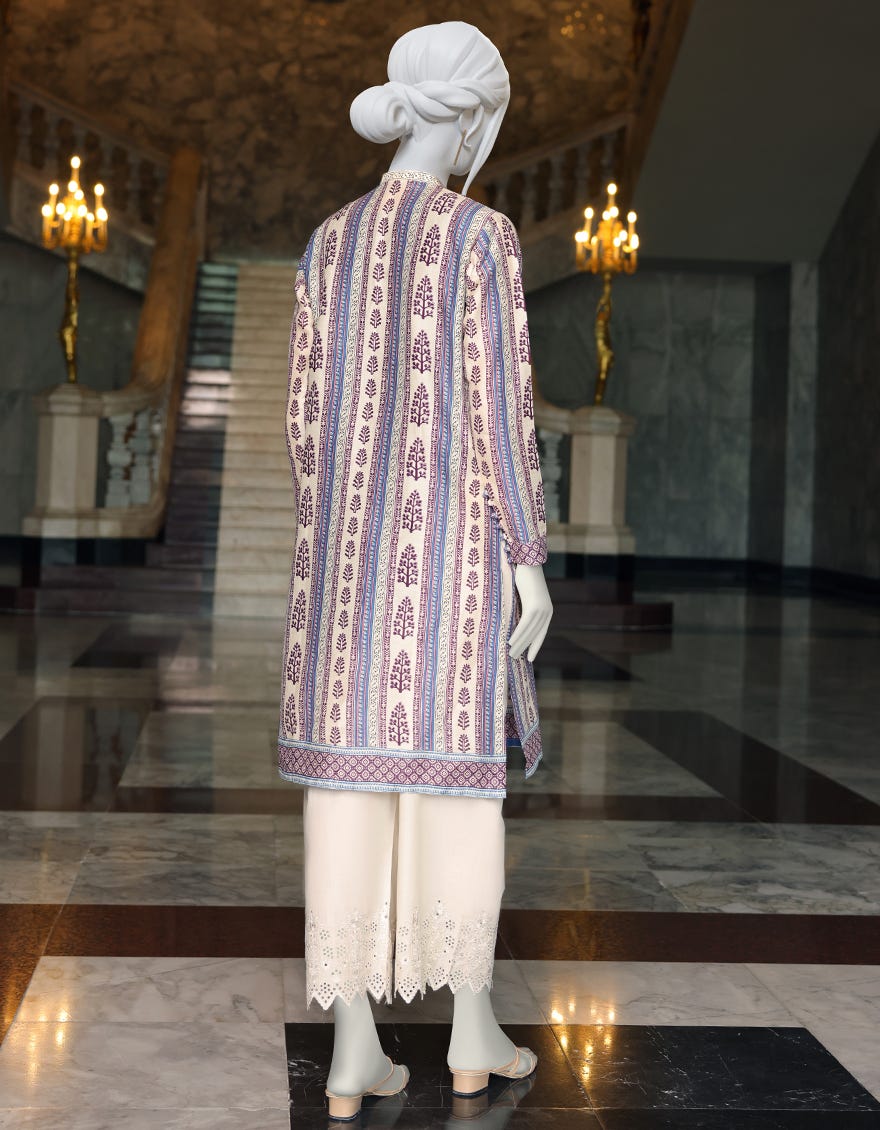 MULTICOLOR CAMBRIC 1PC UNSTITCHED | JJLS-W-JW1-22-505 FB