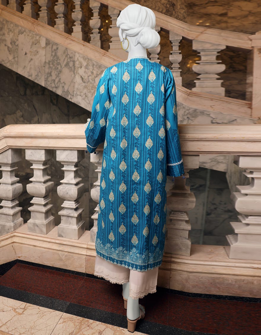 BLUE CAMBRIC 1PC UNSTITCHED | JJLS-W-JW1-22-510 FB