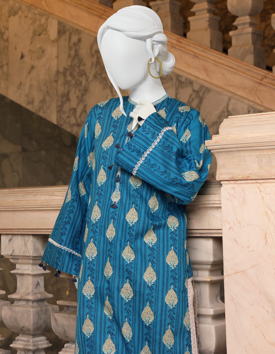 BLUE CAMBRIC 1PC UNSTITCHED | JJLS-W-JW1-22-510 FB