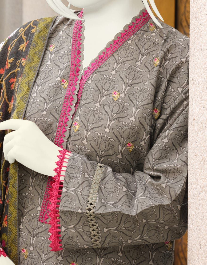 GREY CAMBRIC 2PC UNSTITCHED | JJLS-W-JW2-22-7040 FB