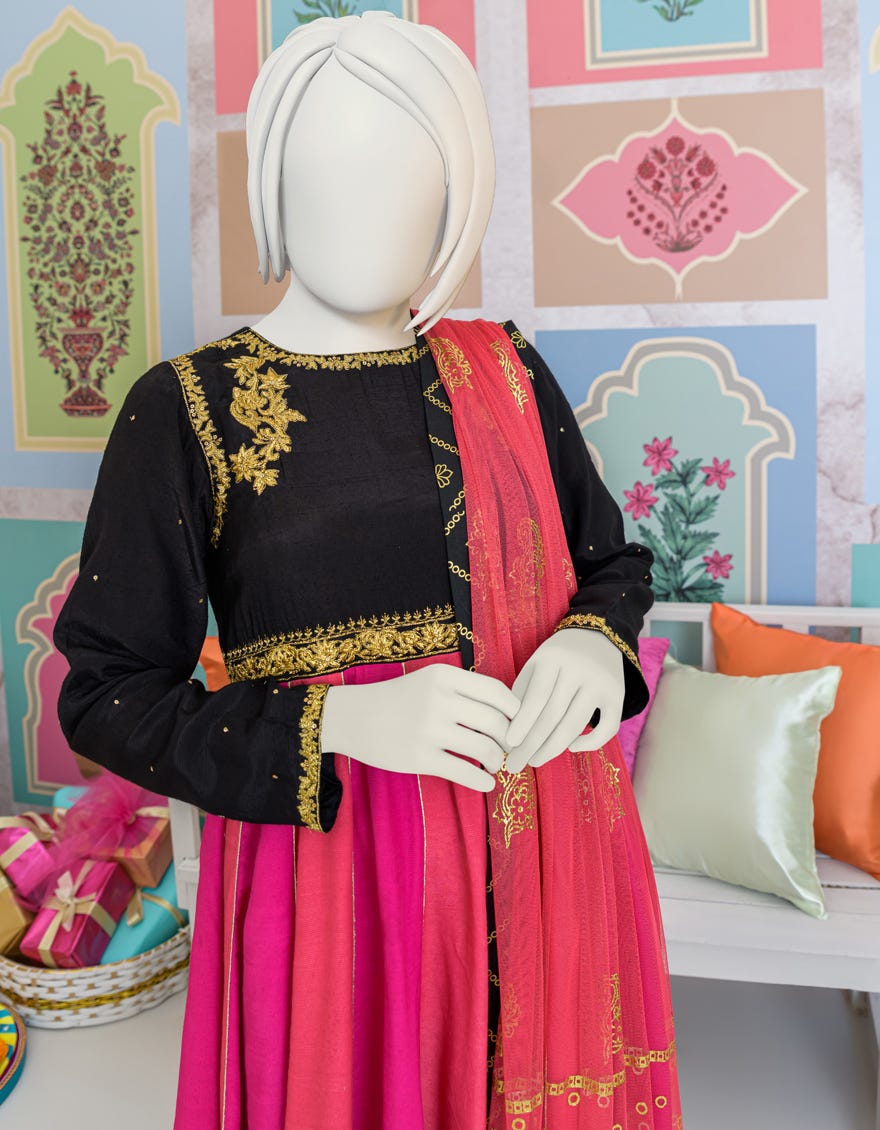 Multicolor Silk Teens 3 Piece Stitched | Jgk-S-Jjts-23-057