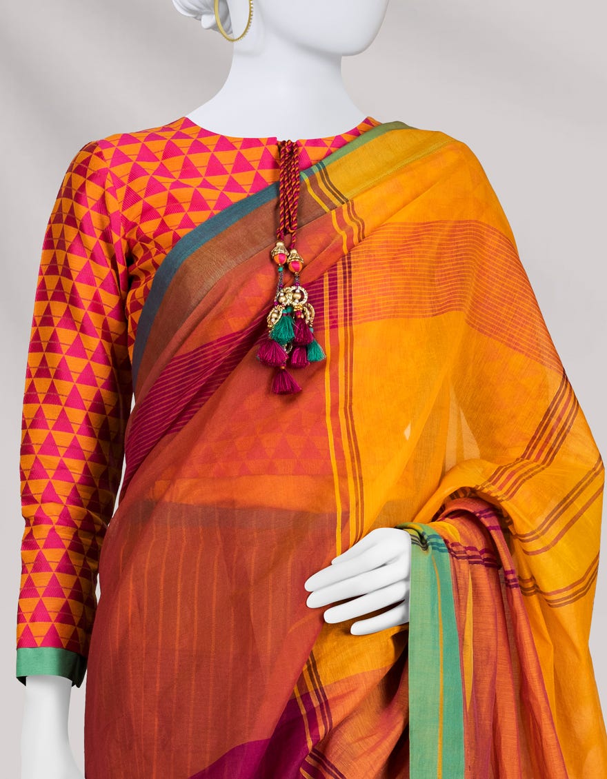 Multicolor Jacquard Saree | Jsr-S-24-505
