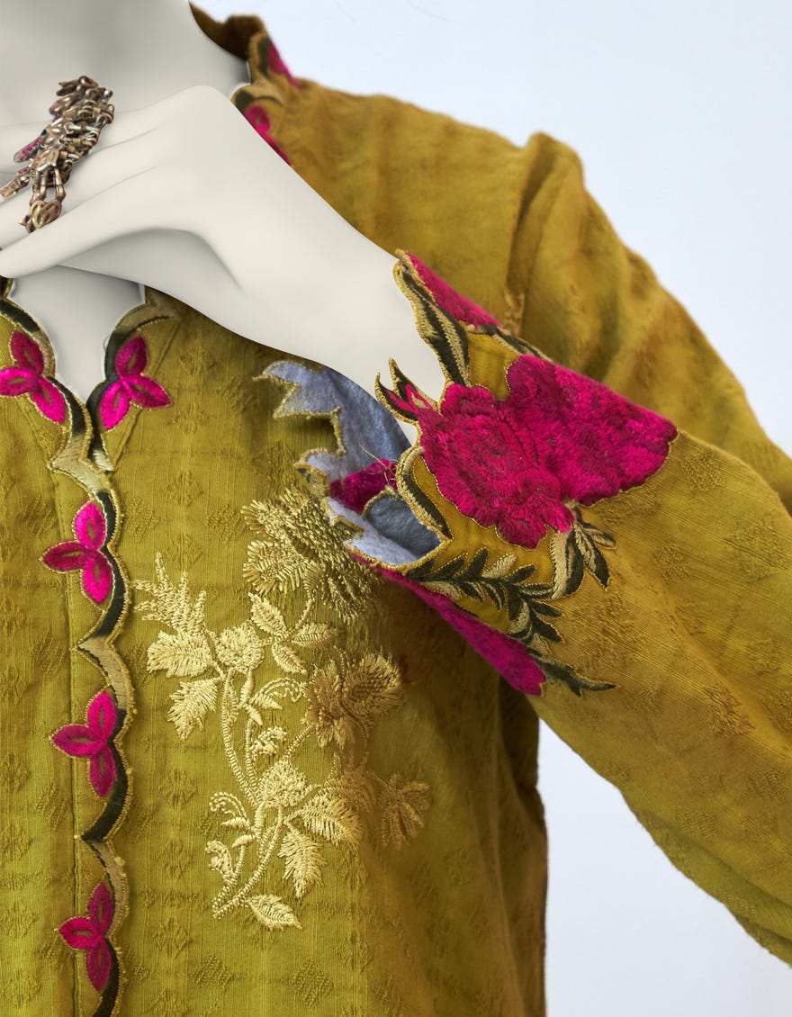 Green Cotton Women's Kurti | Jjlk-S-Jpwk-23-973