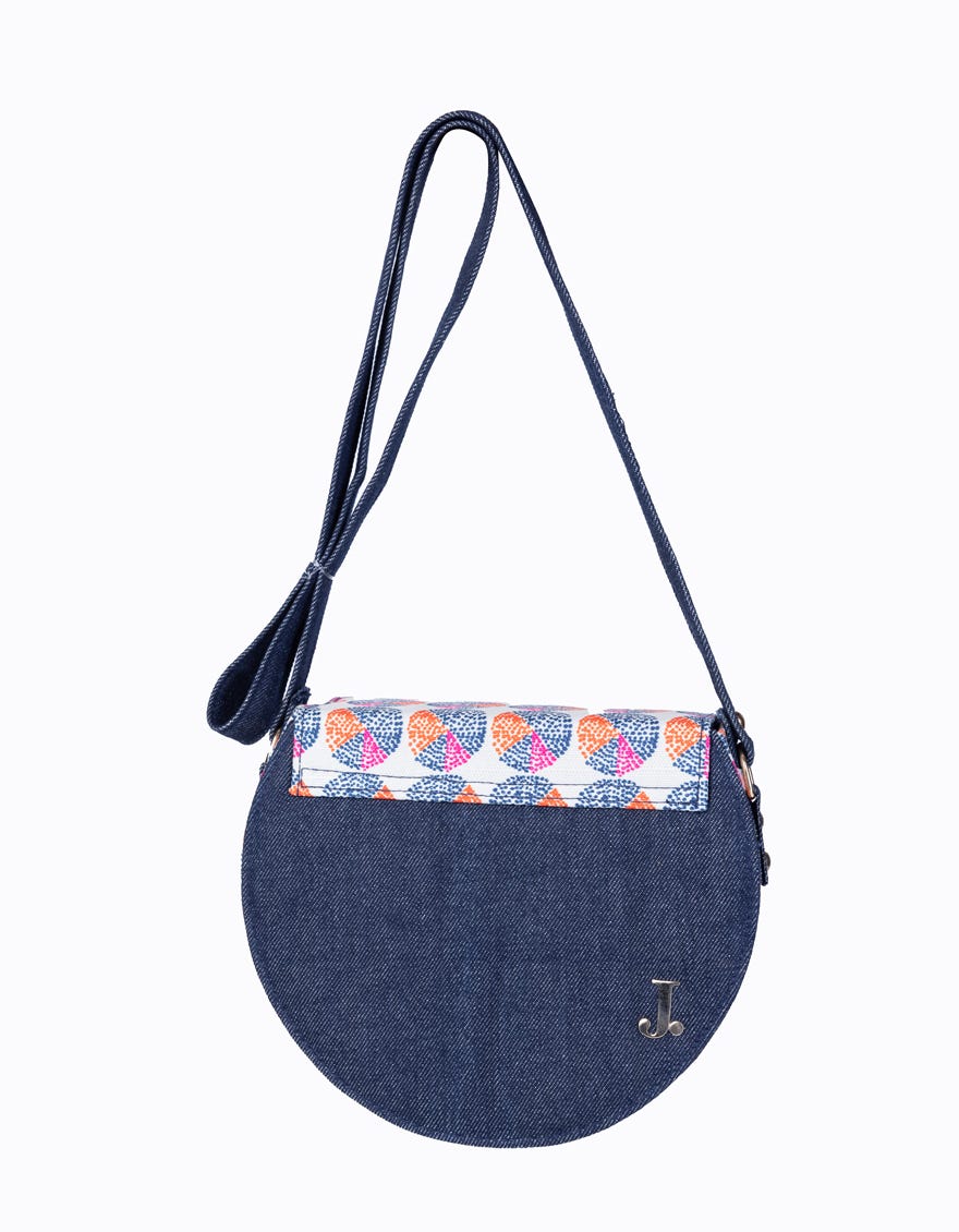 Denim Blue Canvas Handbag | Jjbl-24-046