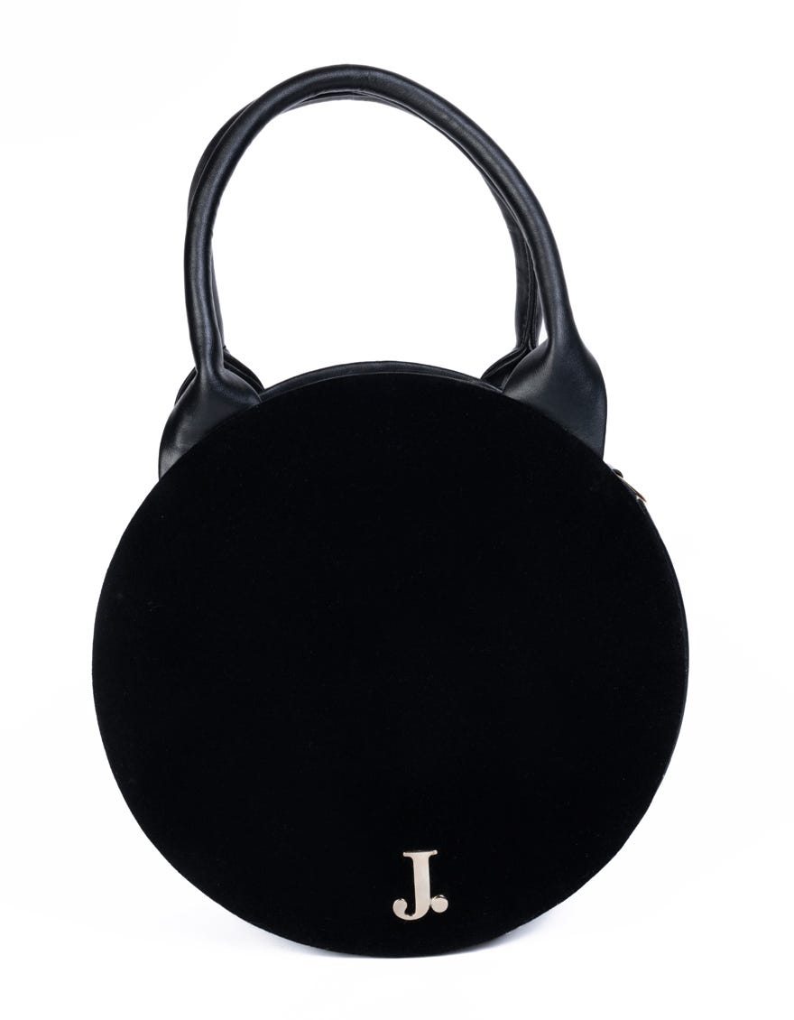 Black Velvet Handbag | Jjbl-24-049