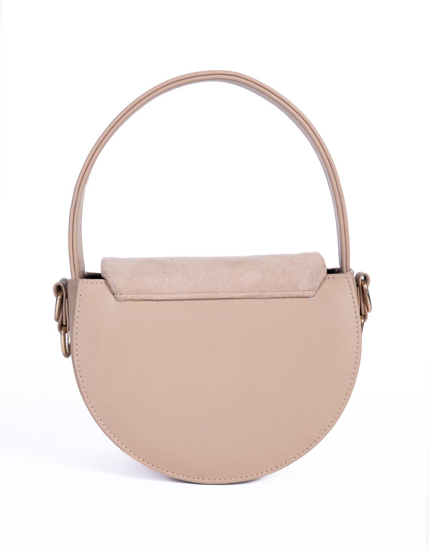 Beige Rexine Handbag | Jjbl-24-050