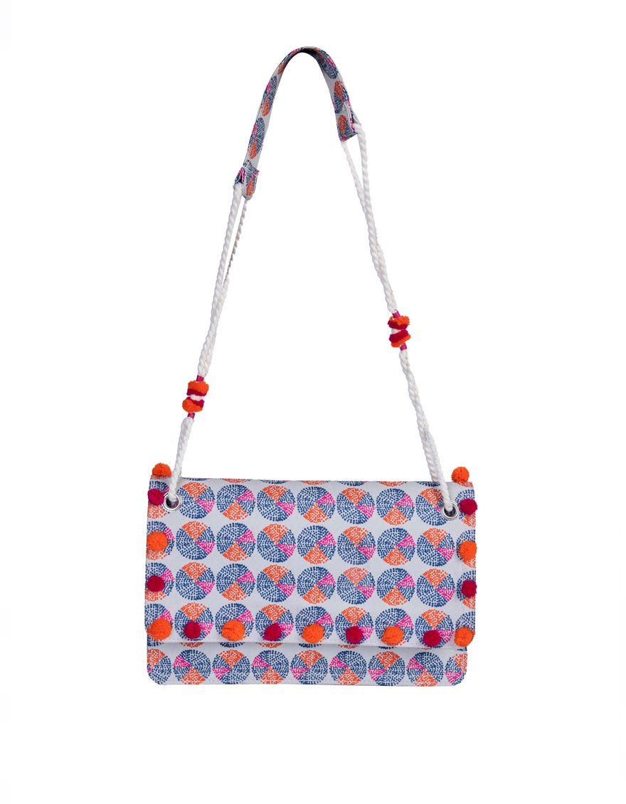 Multicolor Canvas Handbag | Jjbl-24-054