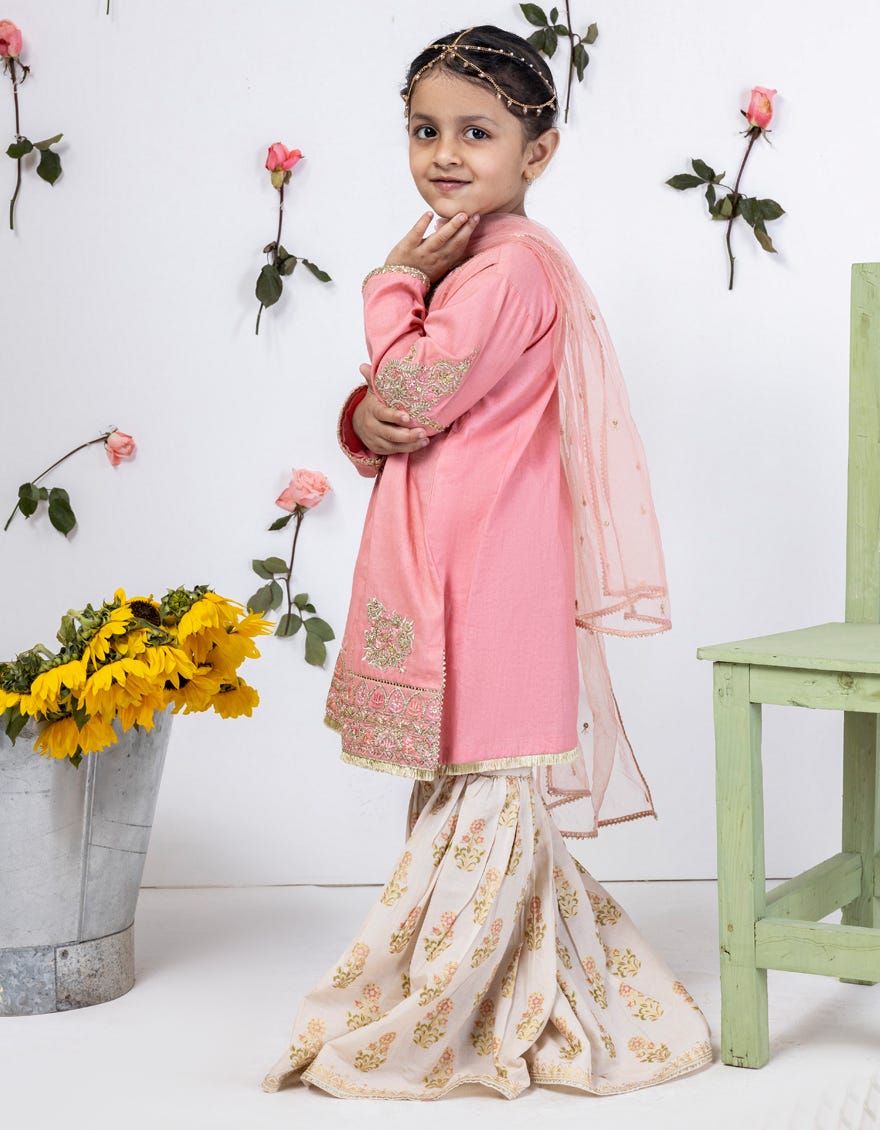 Pink Lawn Stitched 3 Piece | Jgk-S-24-1901