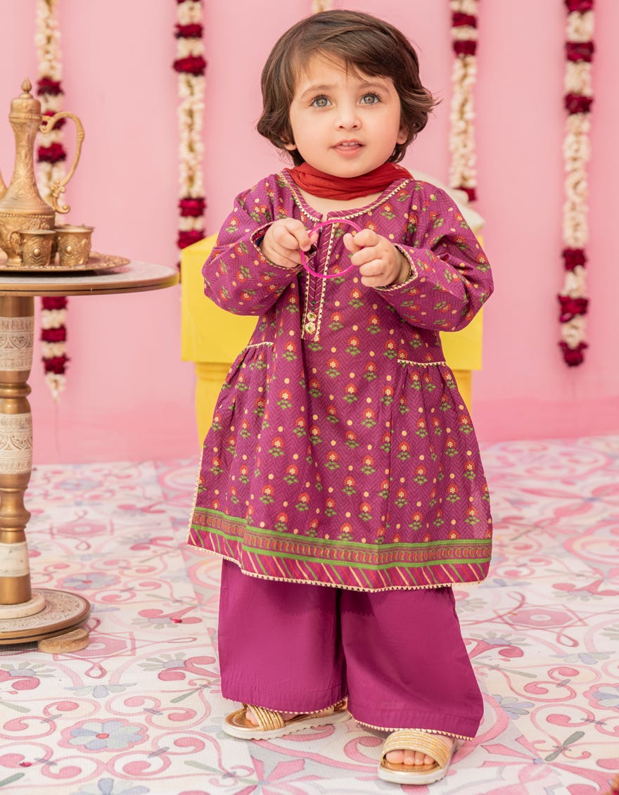 Purple Lawn Stitched 3 Piece | Jgk-S-24-1920