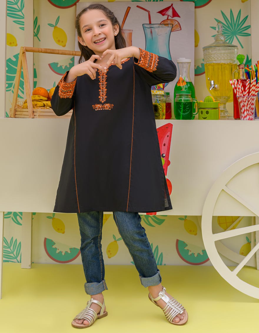 Black Lawn Girls Kurti | Jglk-S-24-2500