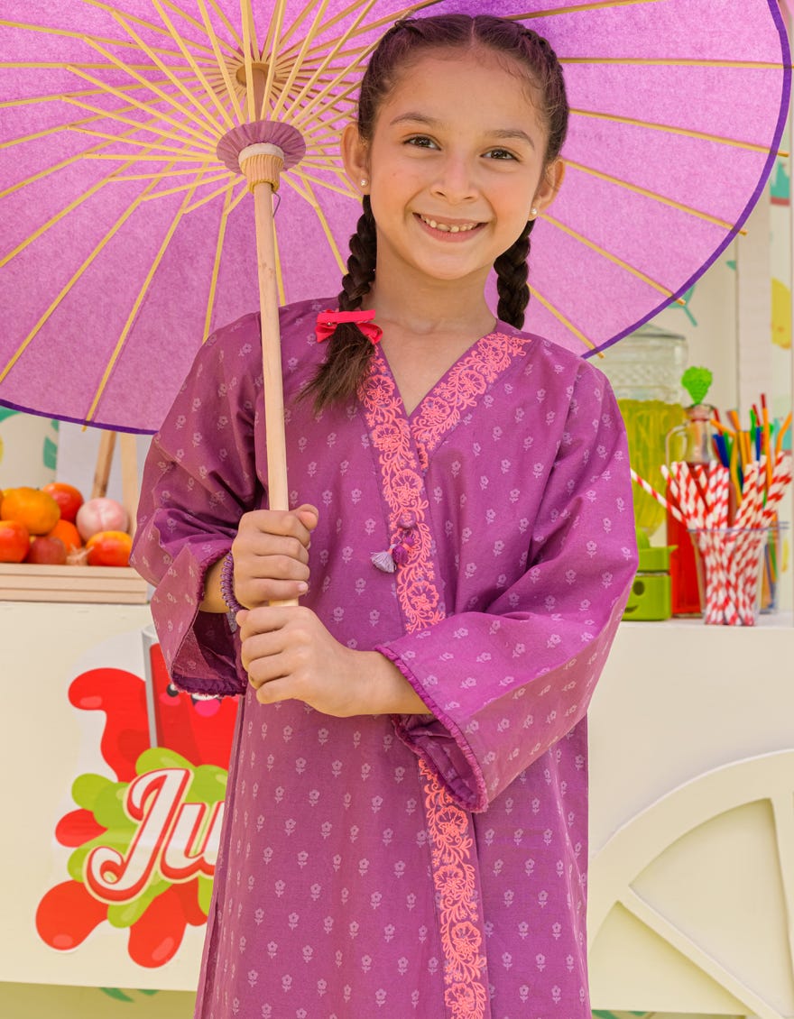 Purple Lawn Girls Kurti | Jglk-S-24-2505