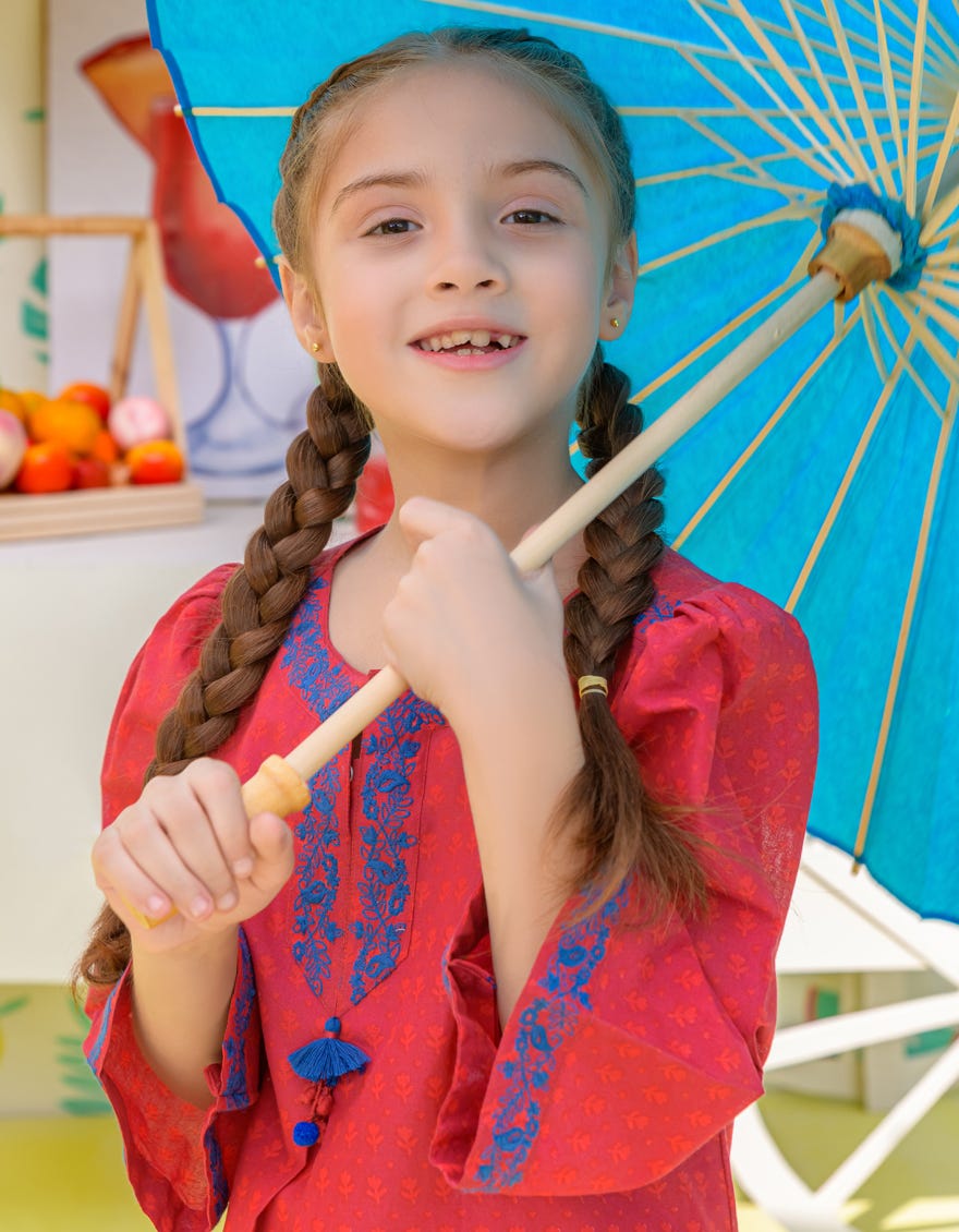 Pink Lawn Girls Kurti | Jglk-S-24-2507