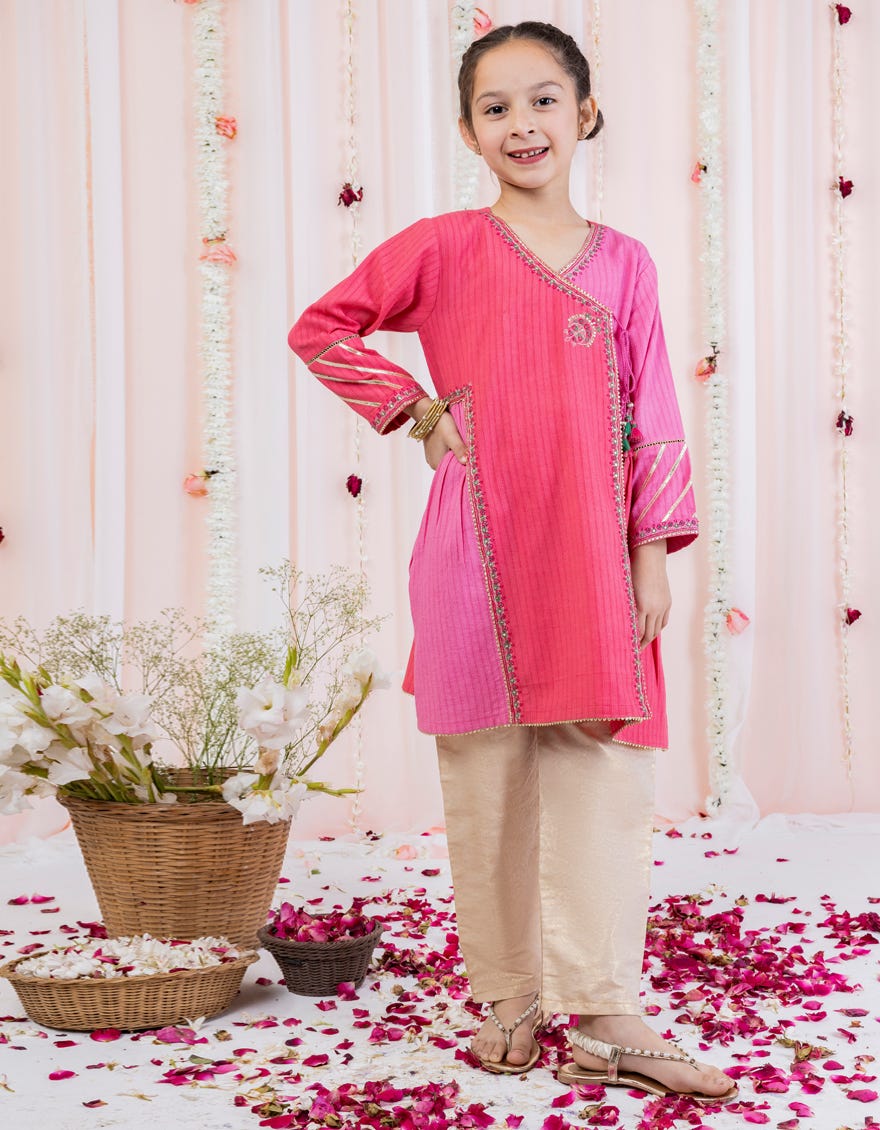 Pink Lawn Kurti | Jglk-S-24-2519