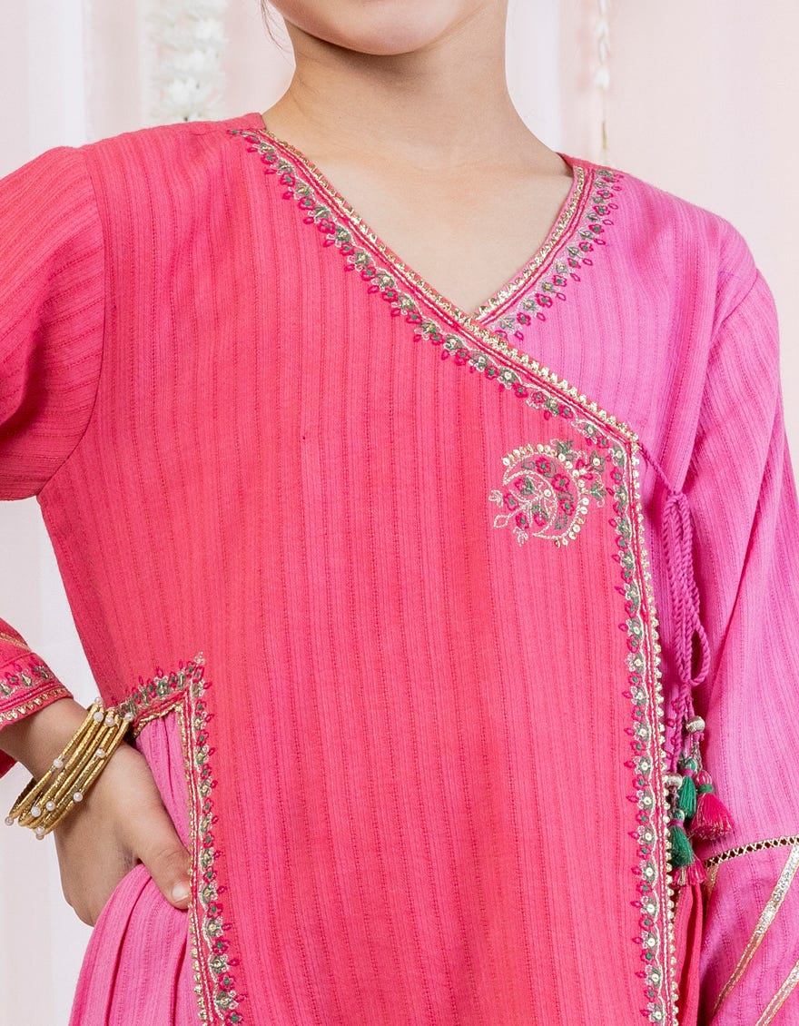 Pink Lawn Kurti | Jglk-S-24-2519