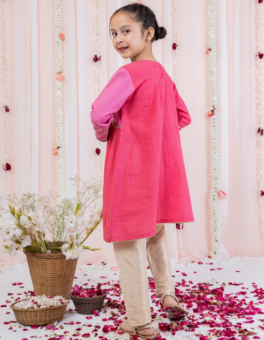 Pink Lawn Kurti | Jglk-S-24-2519