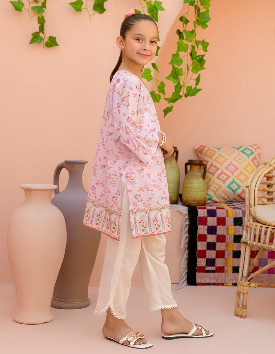 Pink Lawn Kurti | Jglk-S-24-2520