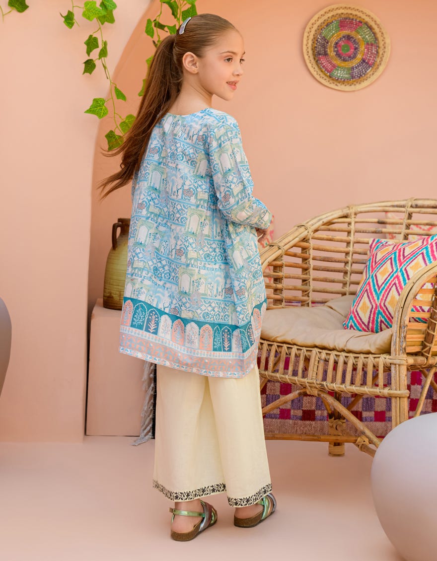 Blue Lawn Kurti | Jglk-S-24-2522