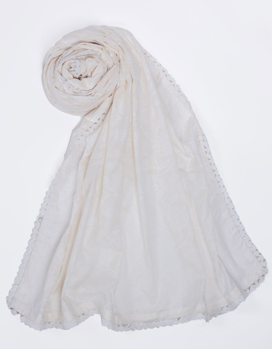 White Lawn Dupatta | Jldp-S-24-2612