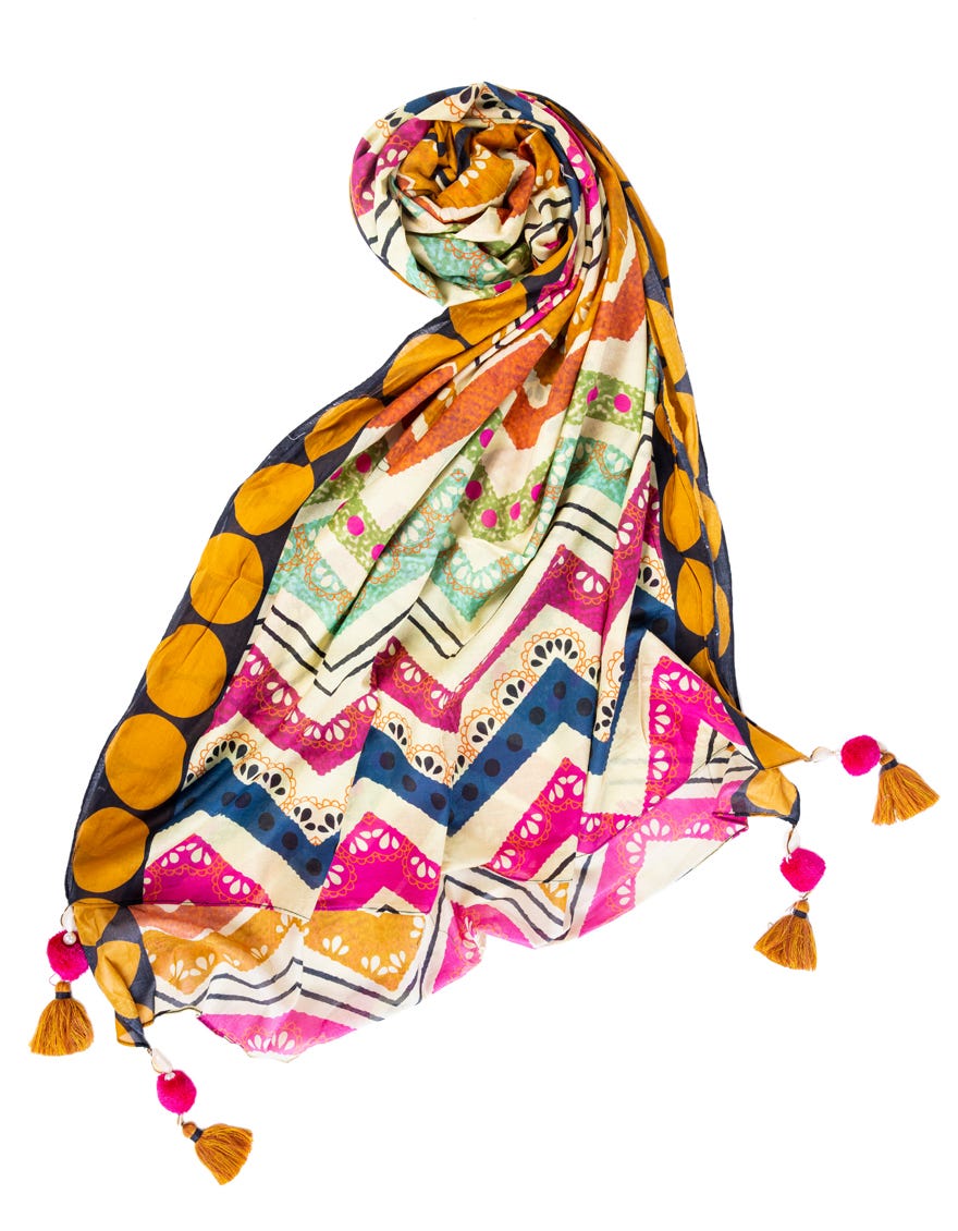 Off White Lawn Dupatta | Jldp-S-24-2654