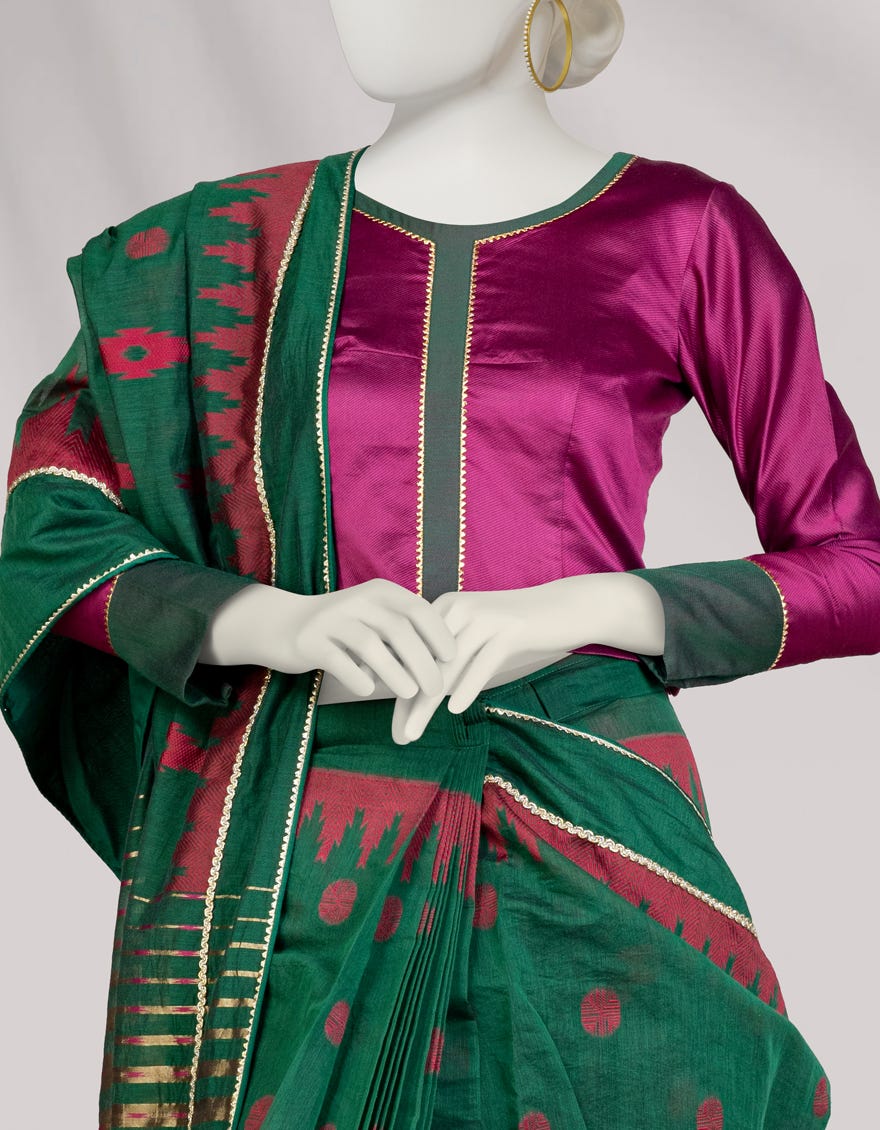 Multicolor Jacquard Saree | Jsr-S-24-503