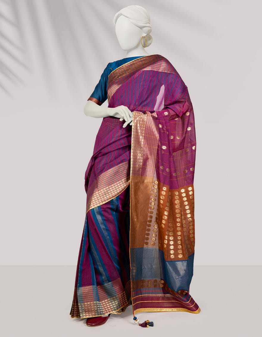 Multicolor Jacquard Saree | Jsr-S-24-504