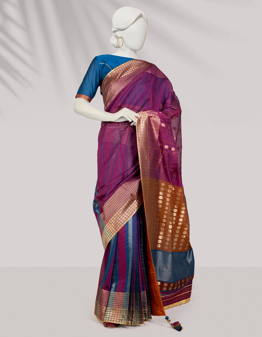 Multicolor Jacquard Saree | Jsr-S-24-504