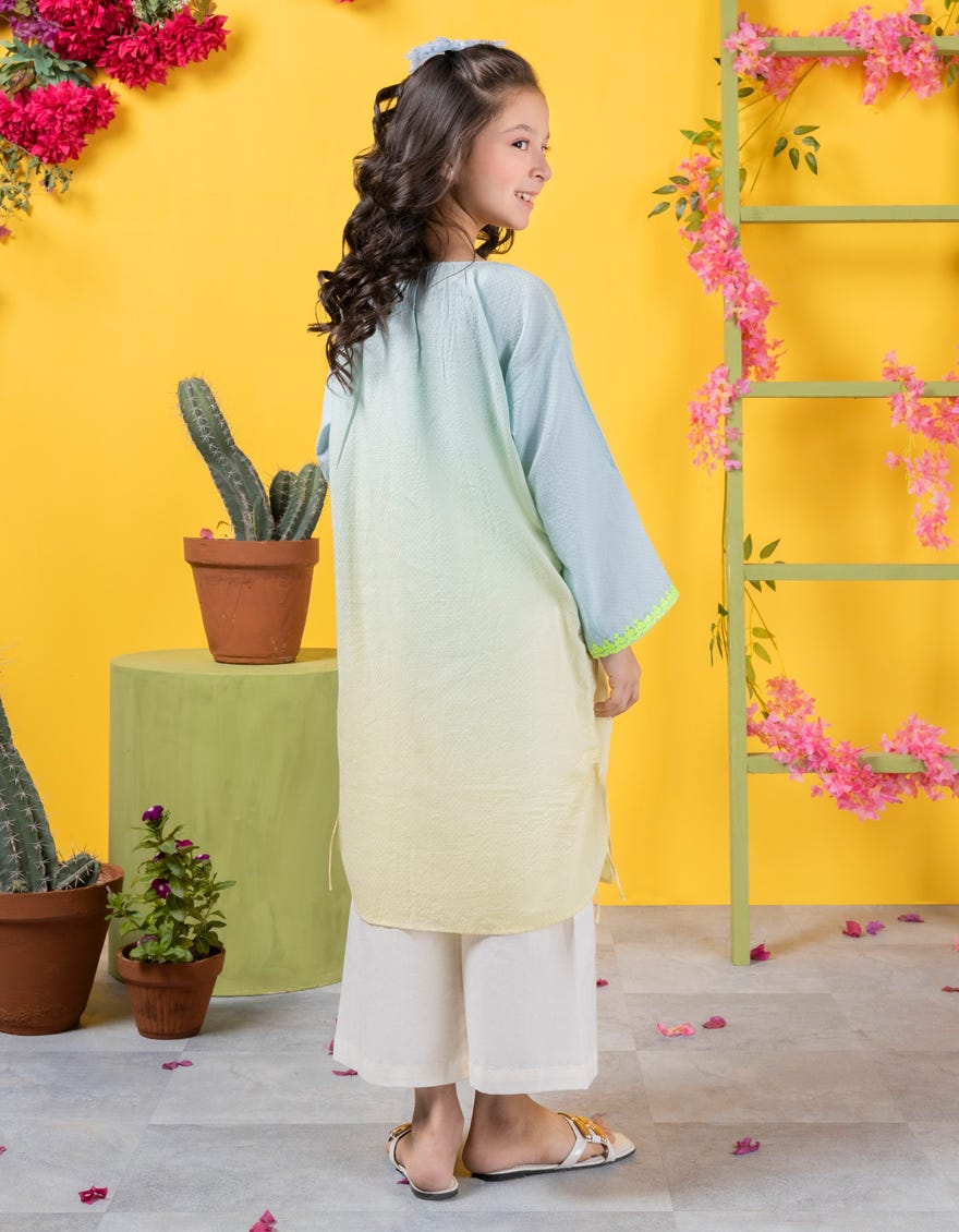 Mint Blue Dobby Kurti | Jglk-S-Jk-24-6001
