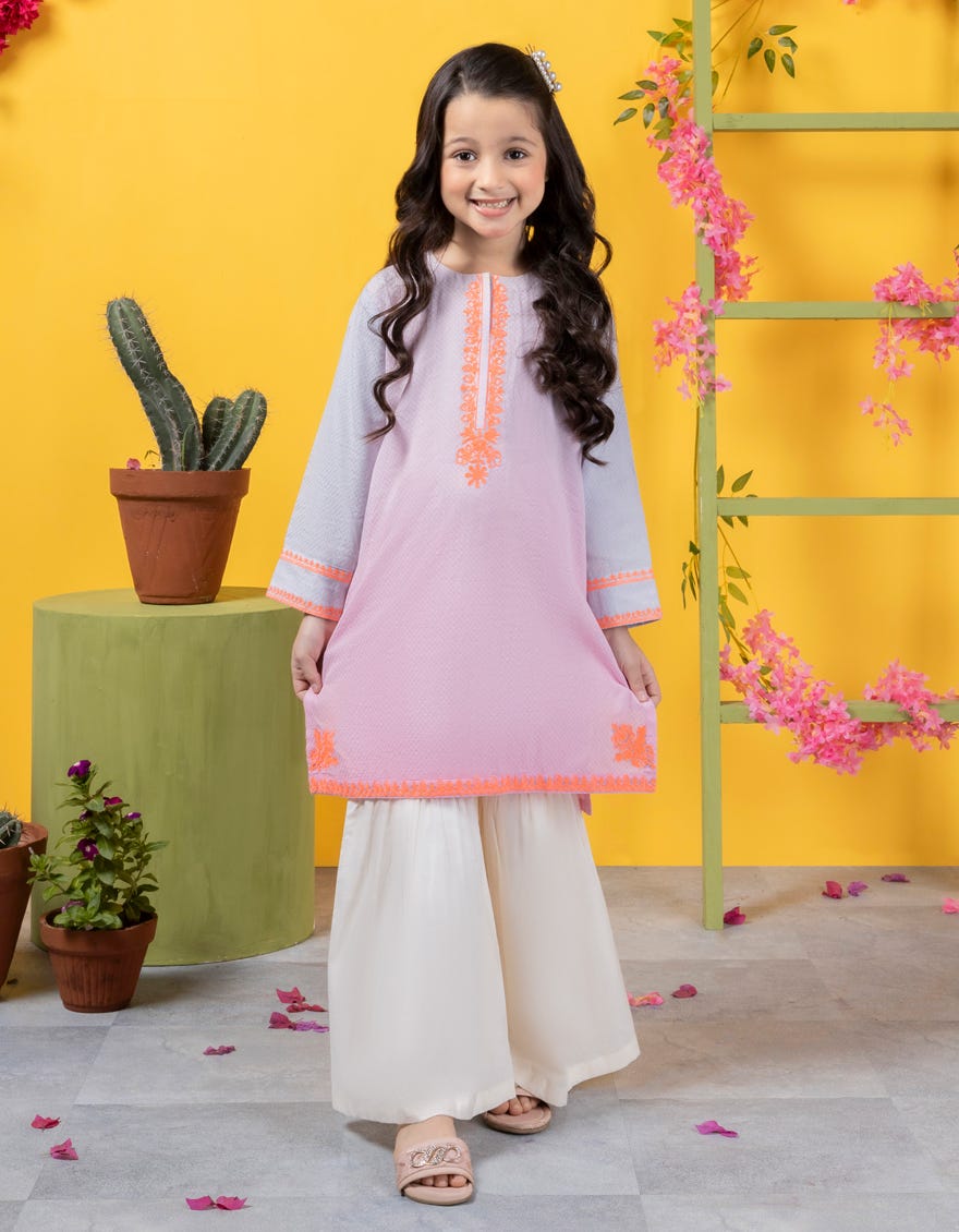 Pink Dobby Kurti | Jglk-S-Jk-24-6002