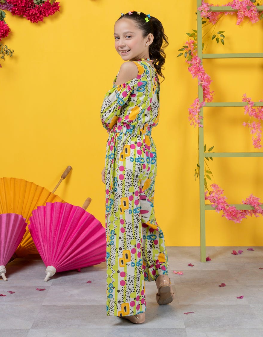 Multicolor Lawn Jumpsuit | Jglk-S-Jk-24-6006