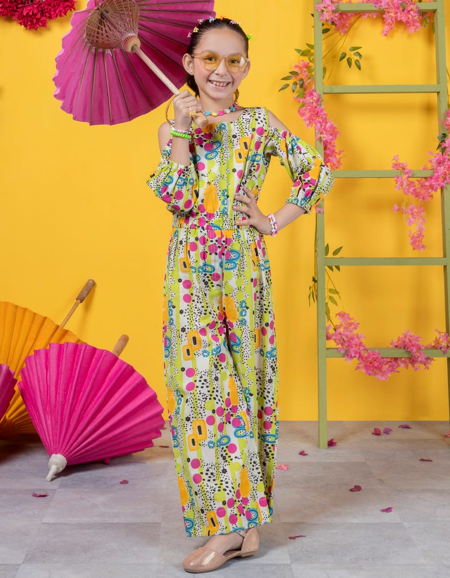 Multicolor Lawn Jumpsuit | Jglk-S-Jk-24-6006