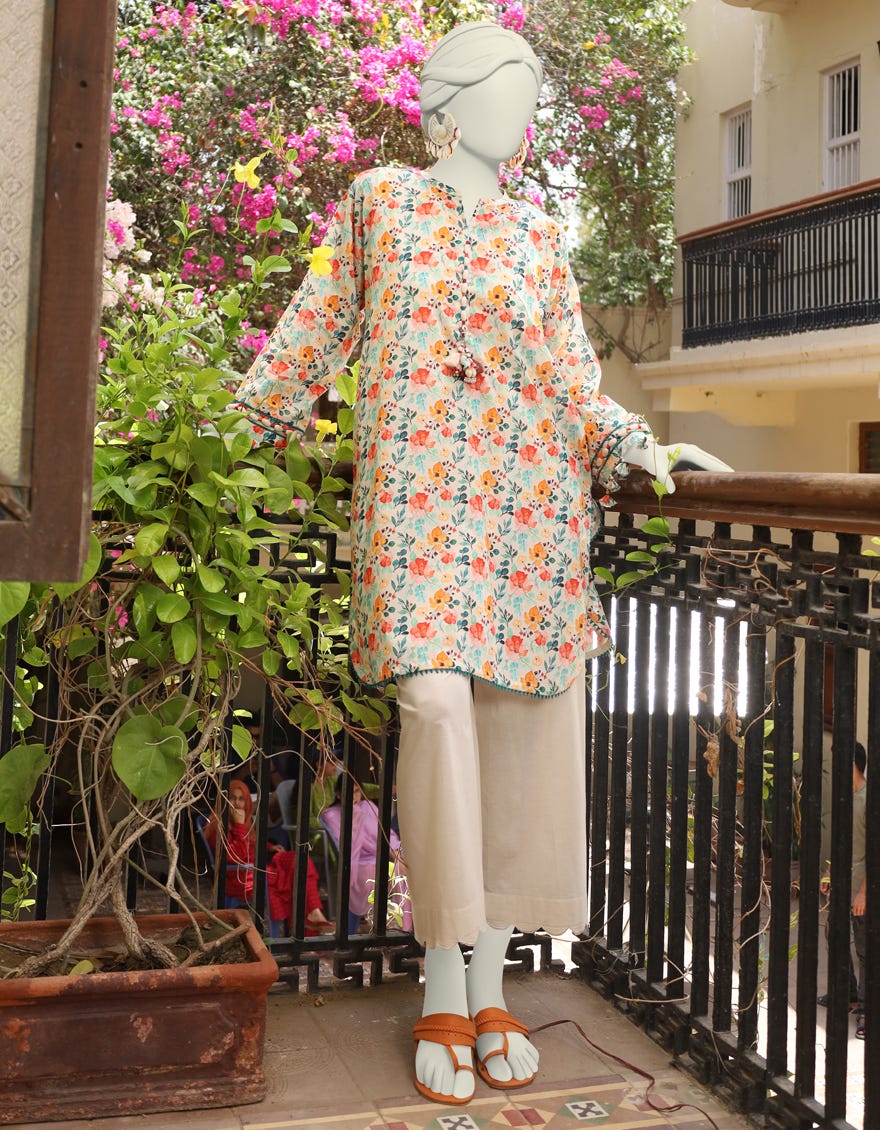 Multicolor Lawn Unstitched 1Pc | Jlawn-S-Jsu-24-927