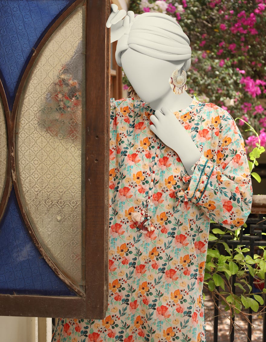 Multicolor Lawn Unstitched 1Pc | Jlawn-S-Jsu-24-927