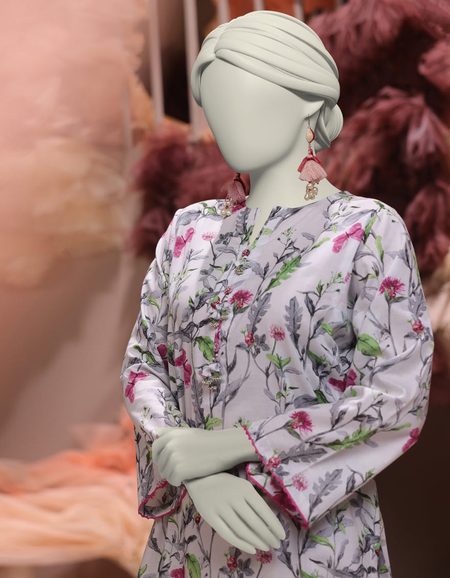 MULTICOLOR CAMBRIC PRINTED UNSTITCHED 1PC