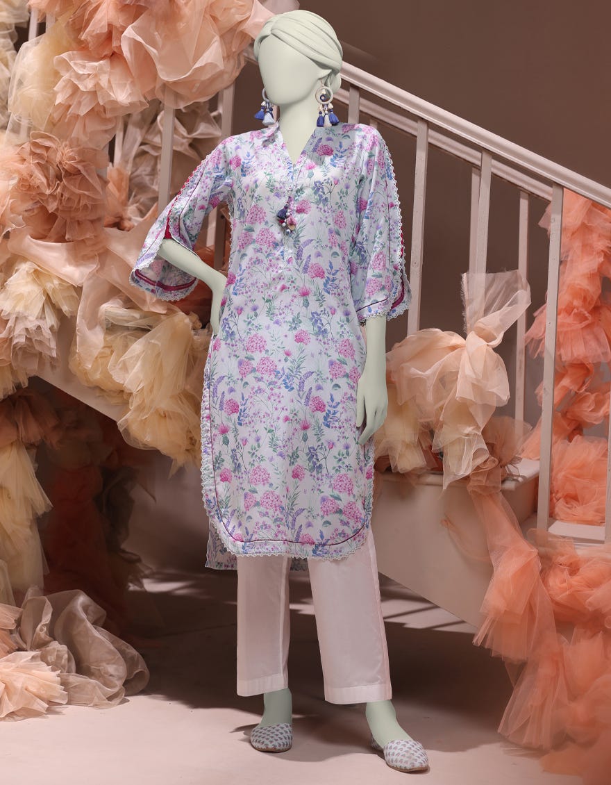 MULTICOLOR CAMBRIC PRINTED UNSTITCHED 1PC