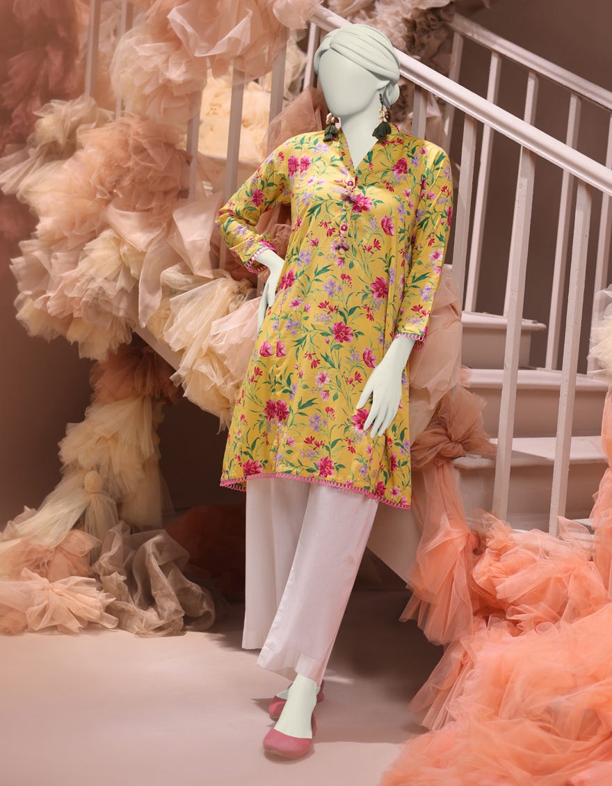 MULTICOLOR CAMBRIC PRINTED UNSTITCHED 1PC