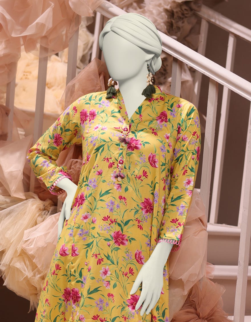 MULTICOLOR CAMBRIC PRINTED UNSTITCHED 1PC