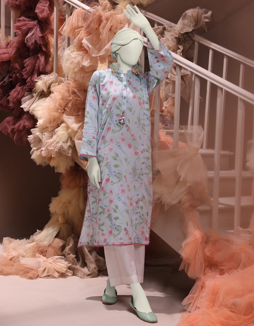 MULTICOLOR CAMBRIC PRINTED UNSTITCHED 1PC