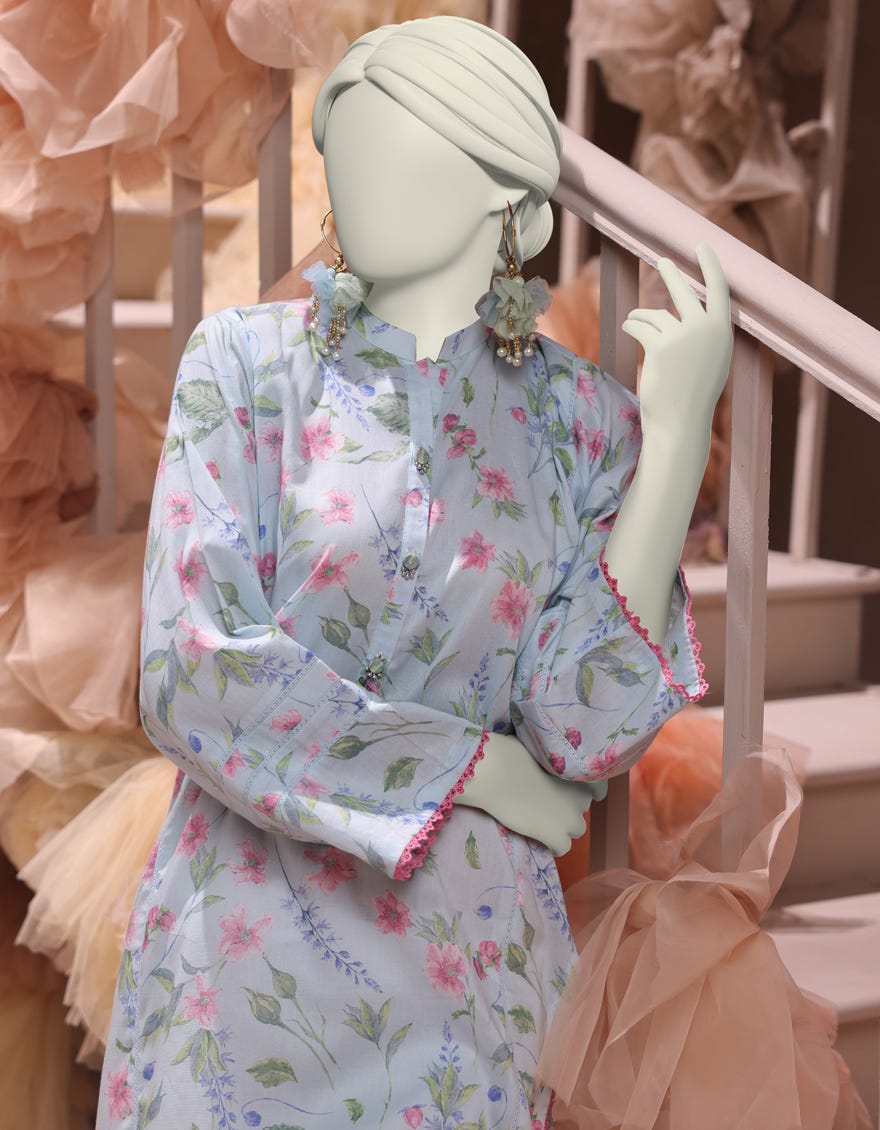 MULTICOLOR CAMBRIC PRINTED UNSTITCHED 1PC