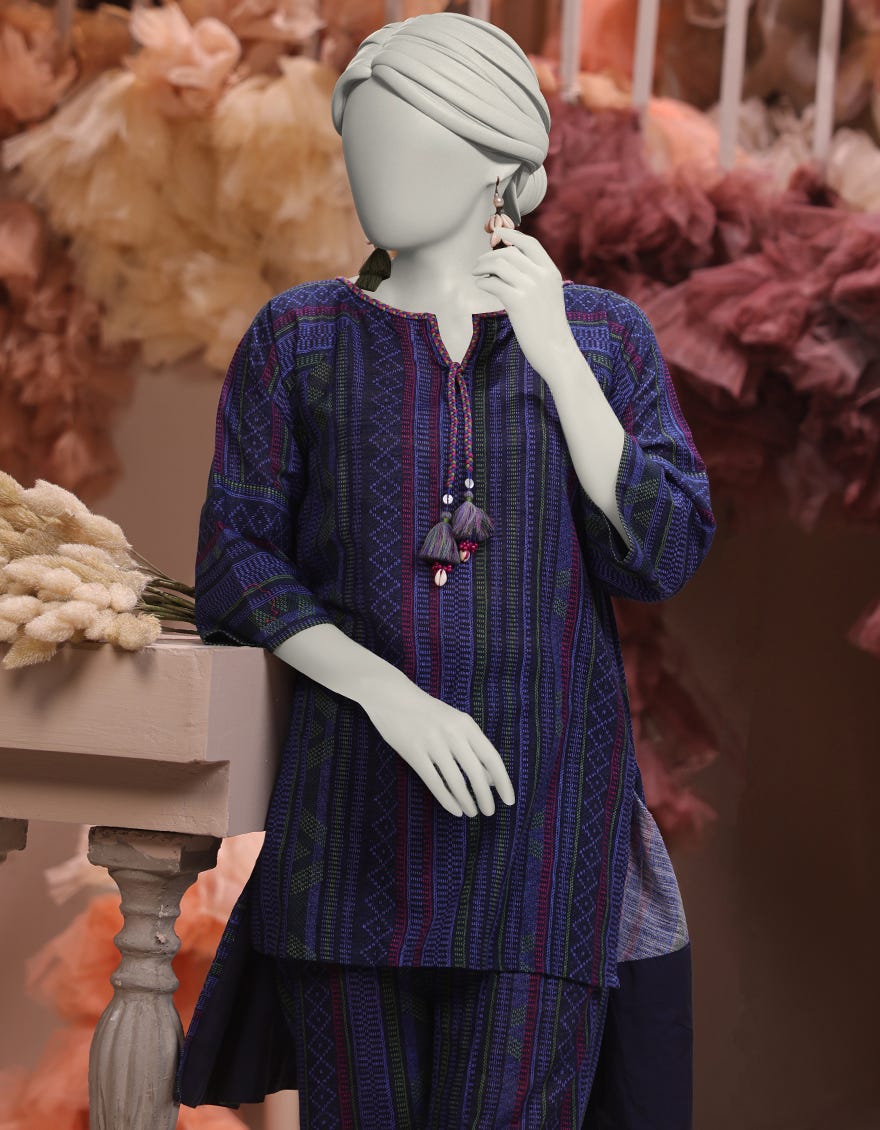 MULTICOLOR KHADDAR PRINTED UNSTITCHED 1PC