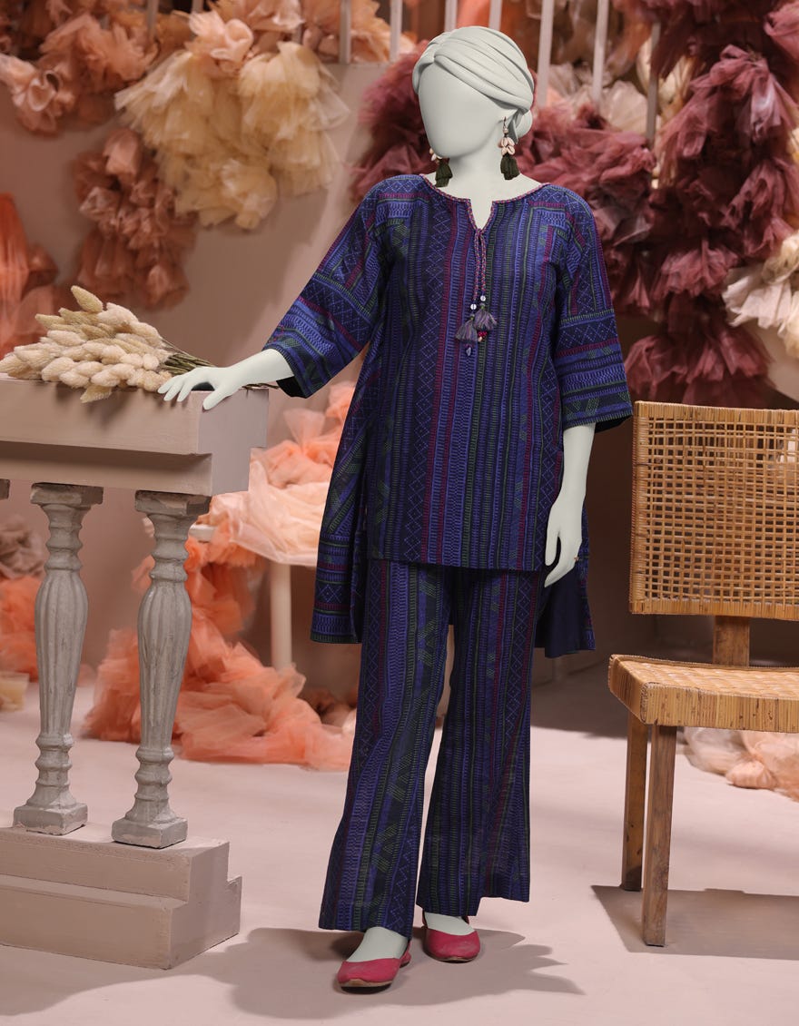 MULTICOLOR KHADDAR PRINTED UNSTITCHED 1PC